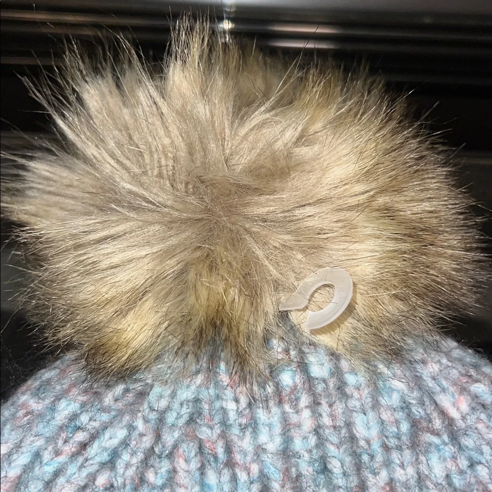C.C Knit Hat with Fuzzy  Pom Pom Woman’s